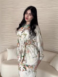 2025 New Goddess Fan Fashion Temperament Famous Silk Comfortable Set