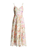 Sexy Style Dress 2025 Spring New Lace Sling Embroidered Flowers High-Rise Dress Woman
