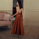 Seaside Resort Beach Skirt Women Summer Acetate Densate Cross Fine Shoulder Strap Sexy Bare Back Sling Skirt Fairy