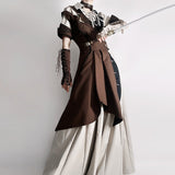 Jam Original Design Long Voyage Guide Lolita Women Lolita Blouse Coat Pants Daily Suit 7263