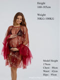 Independent Design Pregnant Woman Sexy Lace Pregnant Woman Photo Studio Photo Clothes Champagne Maternity