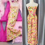 Densate Thoracic Fish Bone Long Dress 2024 New Sweet Engagement Birthday Dress