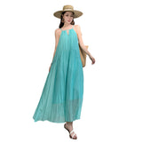 Fairy Temperament Sleeveless Dress Women's Summer 2025 New Loose Seaside Resort Style Long Skirt