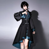 Teased Original Deep Music Lolita Girl Lolita Collar Top Dress Shorts Set 7212