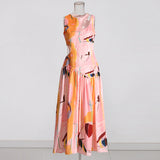 Sexy Wind Niche Design 2025 Summer Collar Hollow Folded Women's Dress In The Long Solid Color Folds