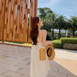 Vacation Skirt Short Temperament Hanging Neck Dress Summer 2025 New