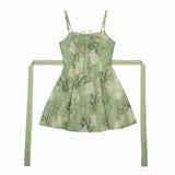 Design Bamboo Chinese Style Improvement Chinese Elements Women's Coat Sling Skirt Set 9288