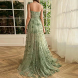 Fresh Butterfly Long Dress Small Short A-Shaped Skirt Stage Performance Competition Aupong Skirt