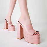 Heel Shoes 2025 Spring Sandals One-×Öped Slippers Hate The Sky High Cool Slippers Women's Large Shoes High Quality Shoes