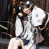 Teased Original Hundred-Child Cabinet Lolita Girl Lolita Shirt Dress Half Dress Set 9329 ???