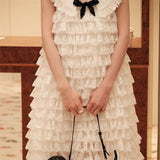 Fashion Brand SHU The Same Princess Sweet Fairy Collar Sleeveless Lace Cake Dress Dress Dress