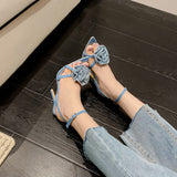 Word With Water Drill Rose Flower French Temperament Sexy High Heels Sandals Women Women Sandals High Quality Shoes