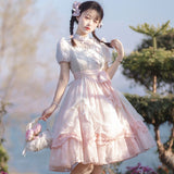 Design Flower With Poem Op Lolita Everyday Cute Lorita Sweet Dress 6734