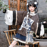 Teased Original Hundred-Child Cabinet Lolita Girl Lolita Shirt Dress Half Dress Set 9329 ???