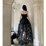 Spring And Summer New Temperament Banquet Dress Dress Lady Yu Sister Wind Shoulder Bra Dress Dress Woman