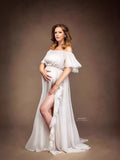 Women Chiffon Dress Skirt Pregnant Women Take Pictures Of Flowing Chiffon Skirt Maternity