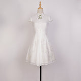 Design Bamboo Chinese Style Retro Daily Hanfu Women's Coat Dress Two-Piece 6632