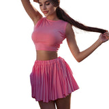 Holiday Style Sexy Bare Back Vest Casual Dress Casual Suit 2025Ins Summer New Women's Clothing DJPT