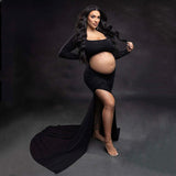 Women Cotton Dress Dress Pregnant Women Photo Full Cotton Drag Skirt Maternity
