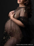 Independent Design Pregnant Woman Sexy Lace Pregnant Woman Photo Studio Photo Clothes Champagne Maternity