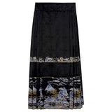 Design Mingyun Matsujie Chinese Style Improvement Han Elements Han Suit Female Shirt Horse Face Skirt Set 8749