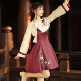 Design Of Camellia About The Chinese Style To Improve The Chinese Elements Of Women's Top Dress Suit 8827