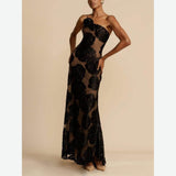 Women's New Sexy Hollow Three-Dimensional Flower Dress HZ0628