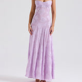 New Hot French Strapped Self-Repair Square Collar Exquisite Lace Dress HZ0628