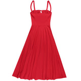 Summer New French Style Temperament Casual Strap To The Waist And Thin A Swing Hanging Dress Woman DJPT