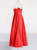 Women's Dress 2025 Spring New Women's Dress Red Mostly Roses Spliced Bra Long Dress Women