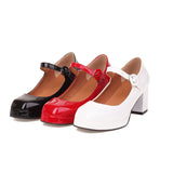 Large Women's Shoes New Single Shoes Work Shoes Mary Jane Thick Heel High Heels High Quality Shoes