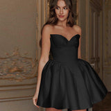 French Waist Dress Skirt Sexy Temperament A Shoulder-To-Shoulder Corset Dress Dress DJPT