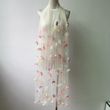 Fairy Three-Dimensional Flower Hanging Dress Gentle Beauty Wedding Dress