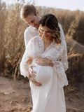 Cotton Pregnant Women Dress Dress Lace Pregnant Women Photography Dress Maternity