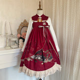 Design 20 New Mountain River Roll Lolita Dress Print Cute Set 6280