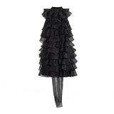 Fashion Retro Lotus Dress 2025 Summer New Sleeveless Lotus Leaf Edge Drift Led To High-End Feel Dress Woman