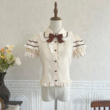 White Taona Solita Blouse Sling Dress Cute Lolita Sweet Dress Set 6815