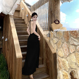 Bali Beach Beach Dress Women 2024 Summer New Sexy Bare Back Hanging Dress