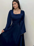 Spring Design Diamond-Singed With Long-Sleeved And Verteves Dress Dress Women