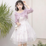 Design Fine Smell Of Smnel Chinese Wind Man Element Blouse Sling Skirt Daily Set 8666