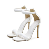 New One-Word With Ultra-High Heel Women's Simple Sandals High Quality Shoes