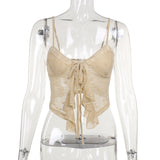 Summer 2025 New Fashion Babes Vest Temperament Flower Lace Sling Dress Woman DJPT