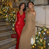 Summer New Sexy Ass Dress Fashion Style Hot Piece Repair Collar Dress Woman DJPT