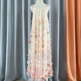 Fairy Three-Dimensional Flower Hanging Dress Gentle Beauty Wedding Dress