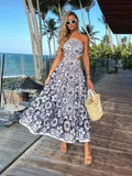 Bare Back Sling Skirt Australian Niche 2024 Summer Hollow Bare Waist Flower Embroidery Dress Dress Dress