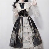 Design Butterfly Clock Op Lolita Sling Skirt Everyday Cute Lorita Sweet Skirt 6616