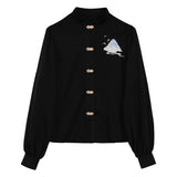 Design Mingyun Matsujie Chinese Style Improvement Han Elements Han Suit Female Shirt Horse Face Skirt Set 8749