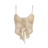 Summer 2025 New Fashion Babes Vest Temperament Flower Lace Sling Dress Woman DJPT