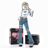 Teased Gemini Radio Lolita Girl Lolita T-Coat Pants Set 7046