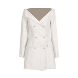 Temperament Commuting Elegant Wind 2025 New Fashion High-End Feeling Shoulder Folds To Repair The Summer Dress Woman